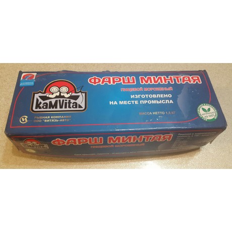 Фарш из брюшек минтая (блочное) мор., 600г Фарш из брюшек минтая (блочное) мор., 600г