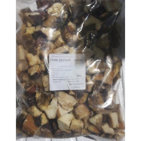 Гриб белый кубик, 1 кг упак.